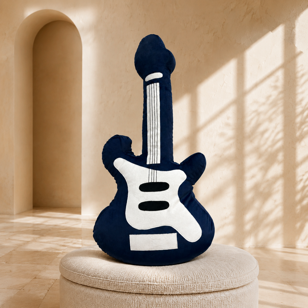 Rockstar Guitar Kids Cushion - White and Black thumbnail