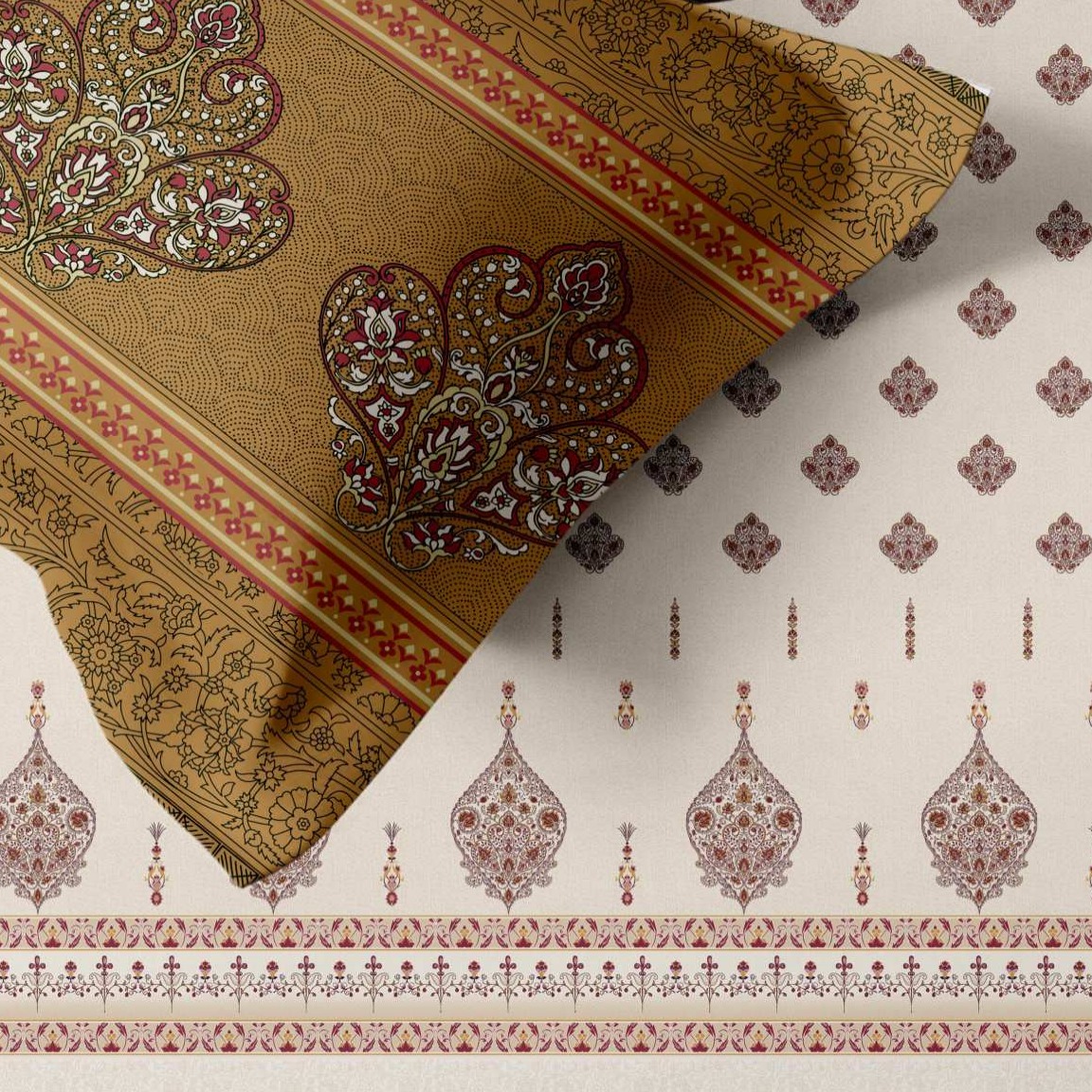 Artistry of India Traditional King-Size Bedsheet Set thumbnail