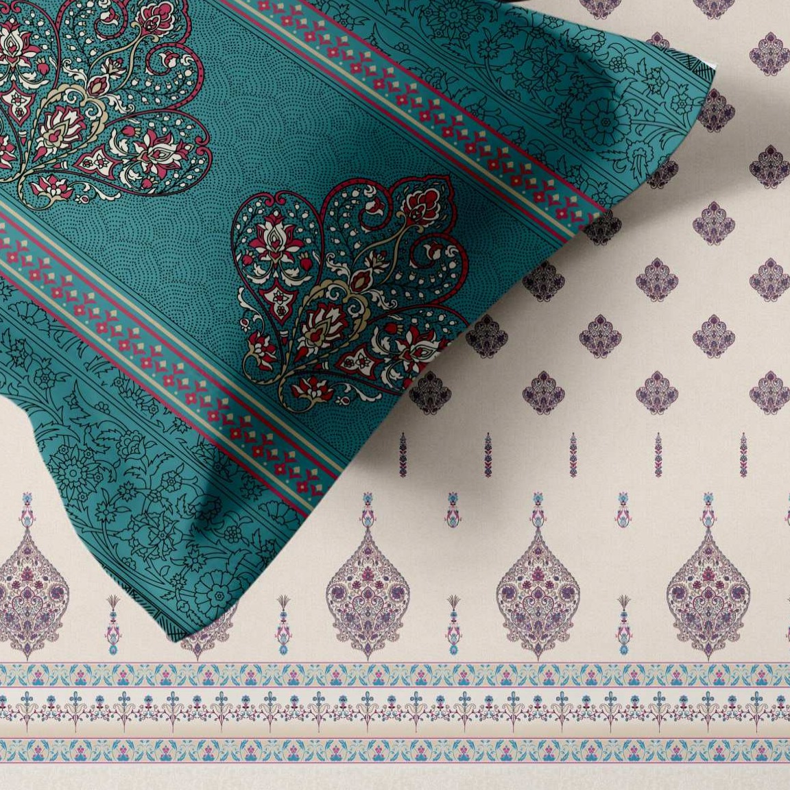 Artistry of India Traditional King-Size Bedsheet Set thumbnail