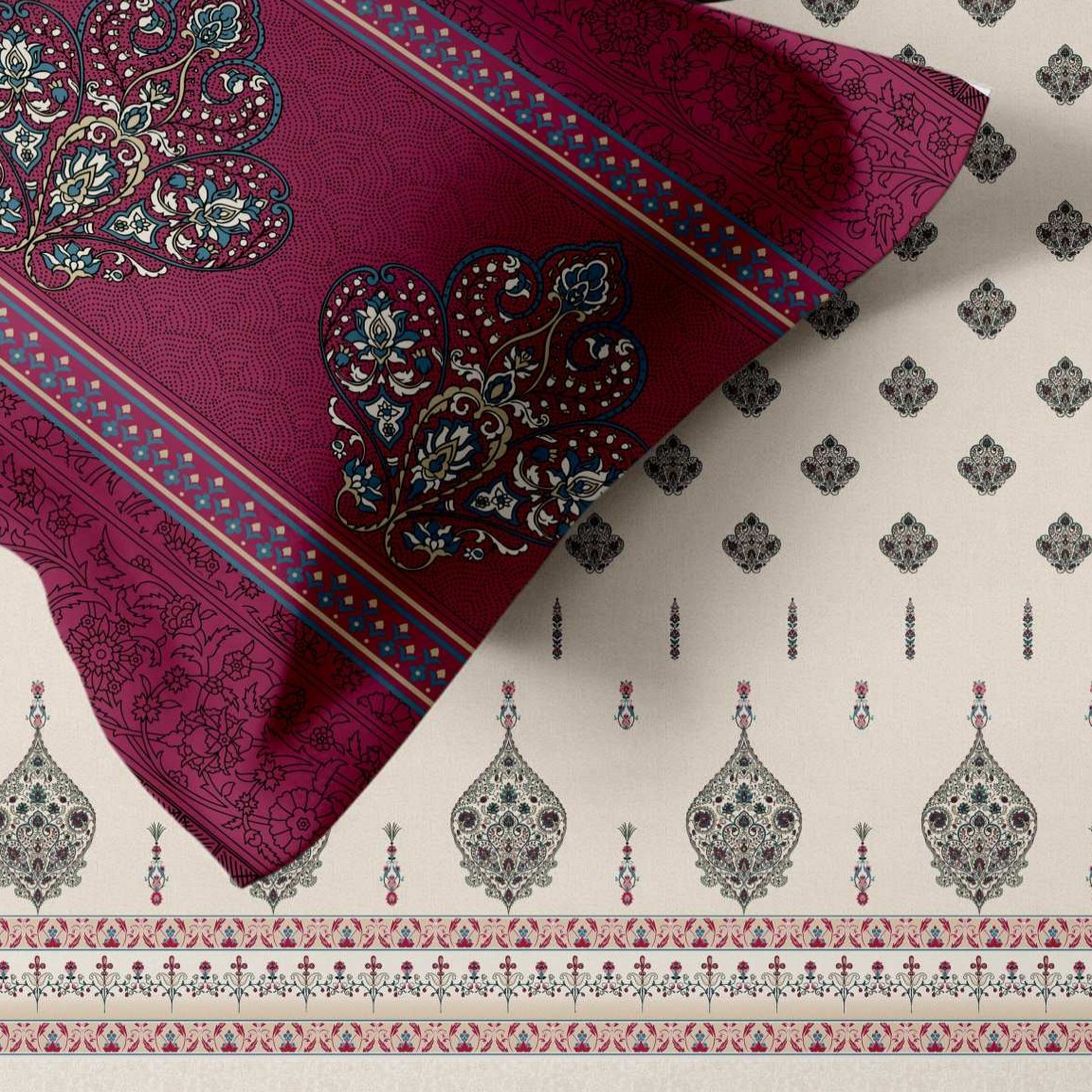 Artistry of India Traditional King-Size Bedsheet Set thumbnail